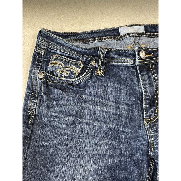 Houston 20X Low Rise Slim Fit Boot Cut Jeans Women’s 35x33 Embellished Western - Picture 7 of 11